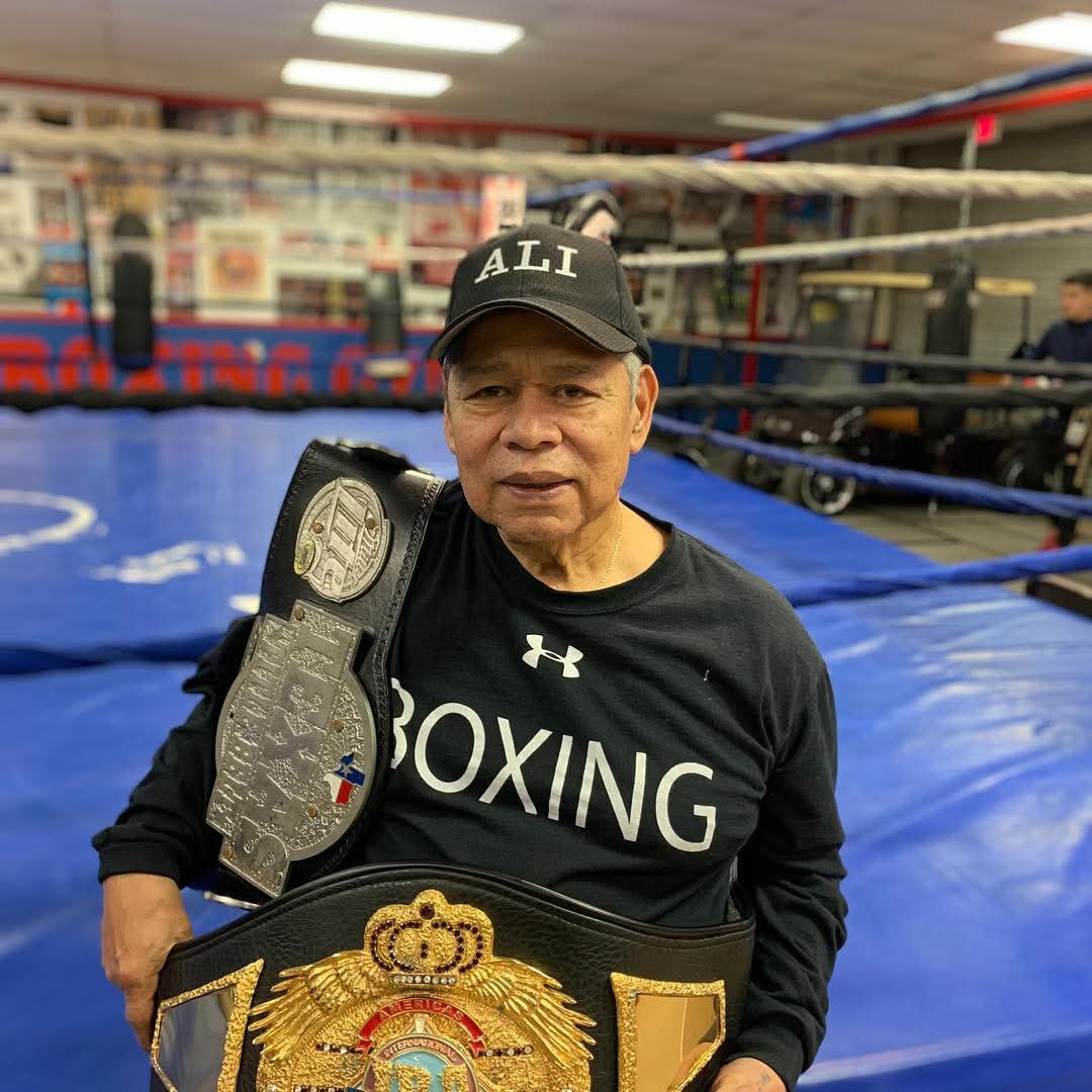 Championship belts at Montoya Boxing Gym